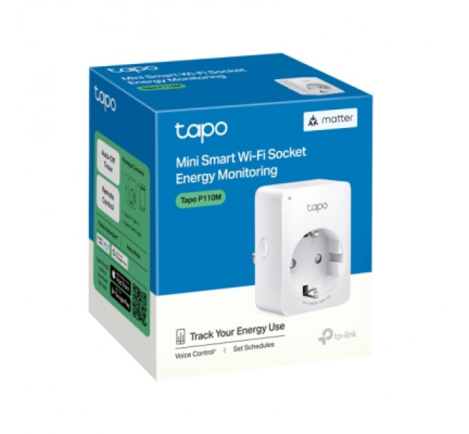 TP-Link Розумна розетка TP-Link Tapo P110M N300 BT 16A (TAPO-P110M)