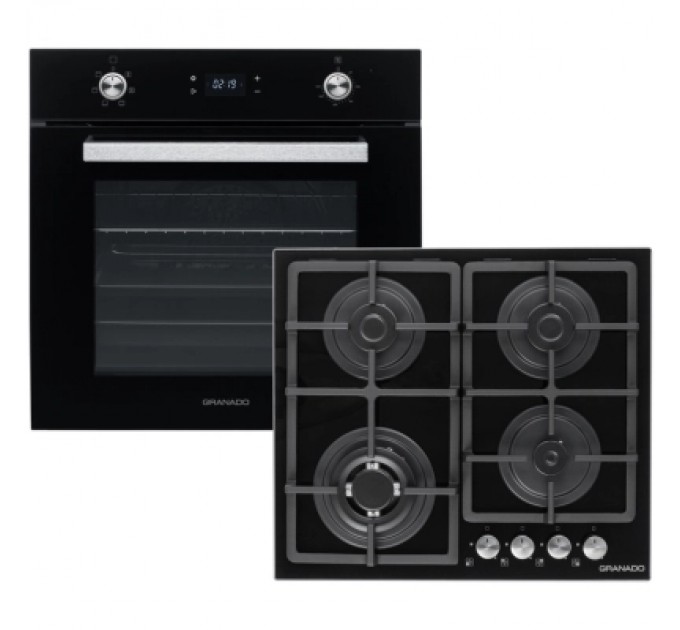GRANADO Комплект вбудованої техніки GRANADO GEO 62-1310 black + GGH 62-114 black glass