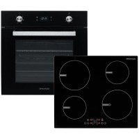 Комплект вбудованої техніки GRANADO GEO 62-1310 black + GIH 614