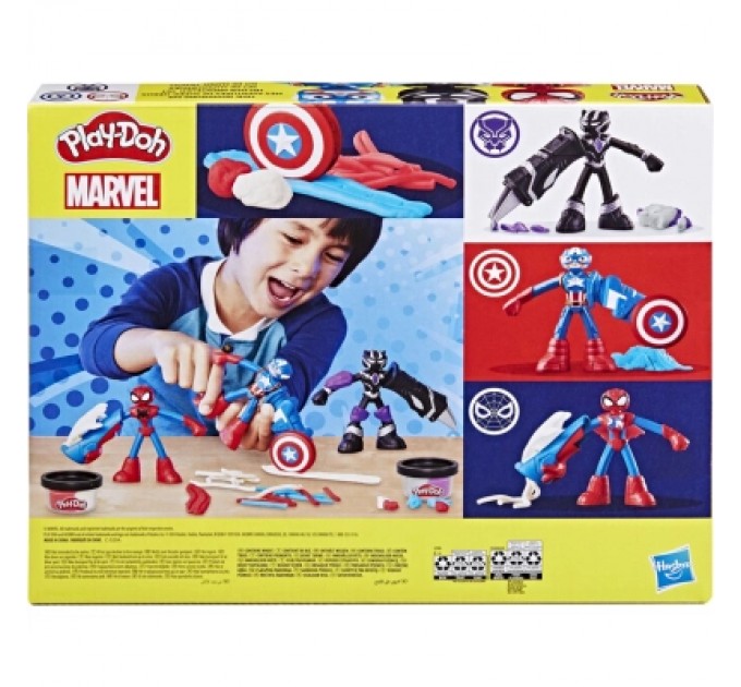Hasbro Набір для творчості Hasbro Play-Doh Marvel Пригоди героїв з масою для ліплення (G0333)