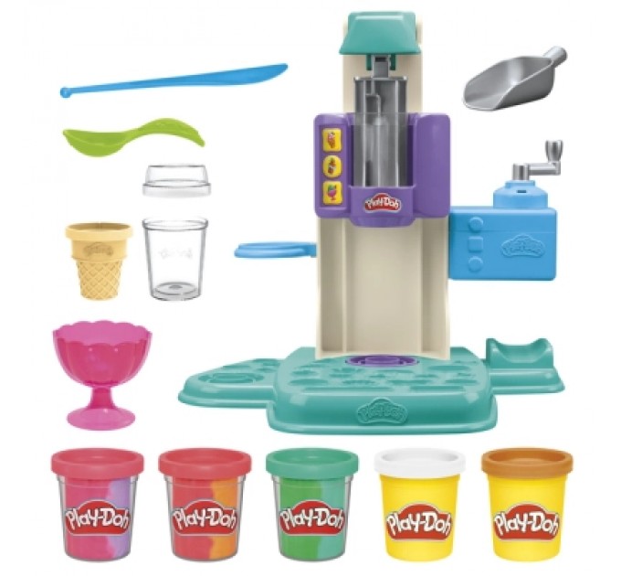 Hasbro Набір для творчості Hasbro Play-Doh Райдужний вихор морозива (G0028)