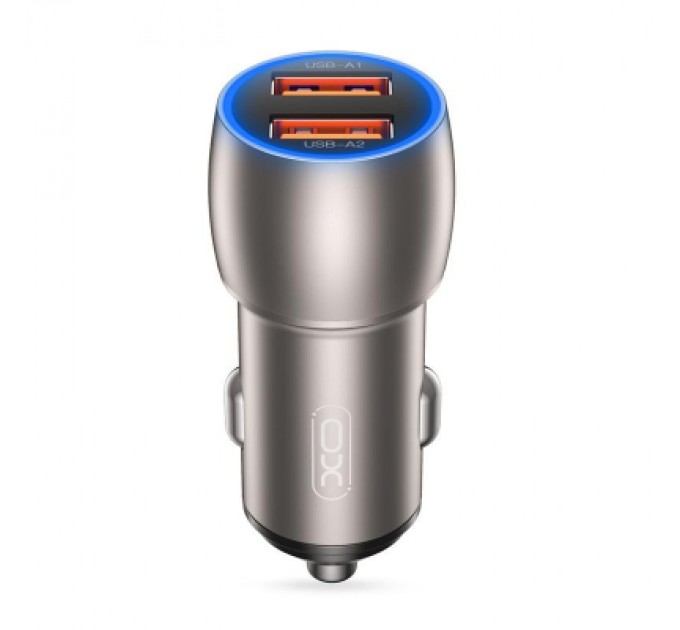 XO Зарядний пристрій XO 2xUSB QC3.0 36W black (СC52-BK)