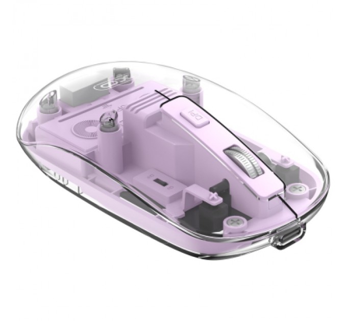 XO Мишка XO M12 Wireless Transparent/Pink (M12 Purple)
