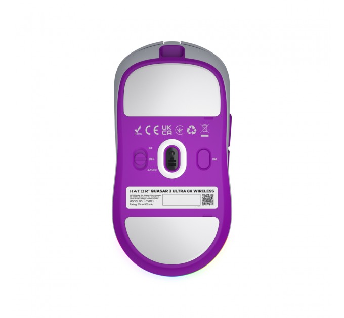 Hator Миша бездротова Hator Quasar 3 Ultra 8K Wireless White (HTM771)