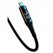 XO Дата кабель USB 2.0 AM to Lightning 1.0m 2.4A LED black XO (NB162-L-1-BK)