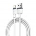 XO Дата кабель USB 2.0 AM to Lightning 1.0m 2.1A silicone white XO (NB208-L-1-WH)