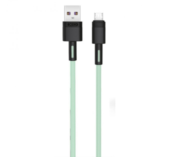 XO Дата кабель USB 2.0 AM to Micro 5P 1.0m 5A green XO (NB166-M-1-GR)