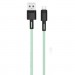XO Дата кабель USB 2.0 AM to Micro 5P 1.0m 5A green XO (NB166-M-1-GR)