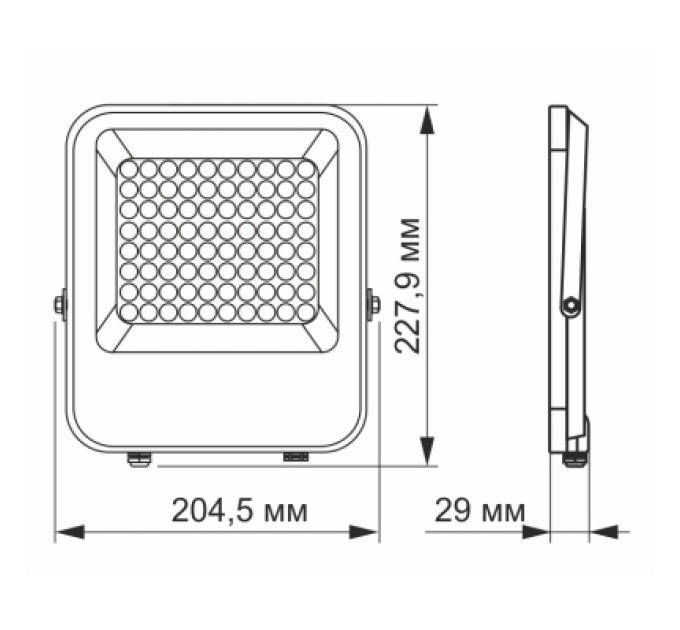 Videx Прожектор Videx LED PREMIUM VIDEX F2 50W 5000K (VL-F2-505G)