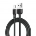 XO Дата кабель USB 2.0 AM to USB-C 1.0m 2.1A silicone black XO (NB208-TC-1-BK)