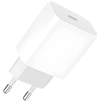 Зарядний пристрій Denmen USB-C PD20W 3.6A white (DM-DC06-WH)