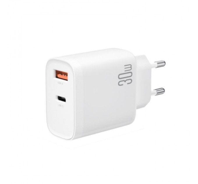 XO Зарядний пристрій XO 1xUSB-C PD30W + 1xUSB QC3.0 (XO-QC16)