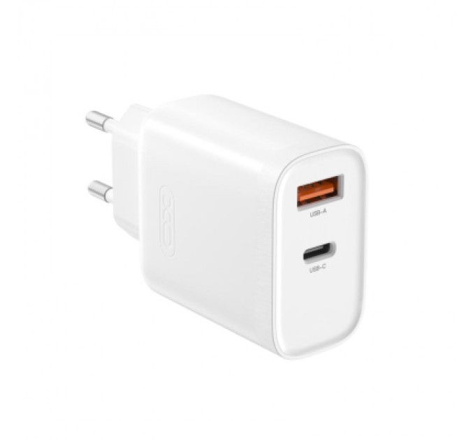 XO Зарядний пристрій XO 1xUSB-C PD30W + 1xUSB QC3.0 (XO-QC16)