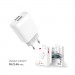 XO Зарядний пристрій XO 2xUSB 2.4A + cable USB to Micro 5P white (L57-M-WH)