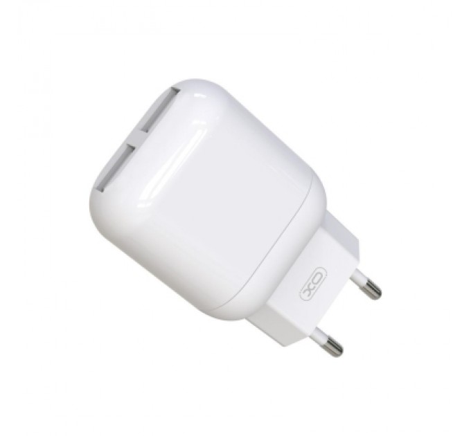 XO Зарядний пристрій XO 2xUSB 2.4A + cable USB to Micro 5P white (L78-M-WH)
