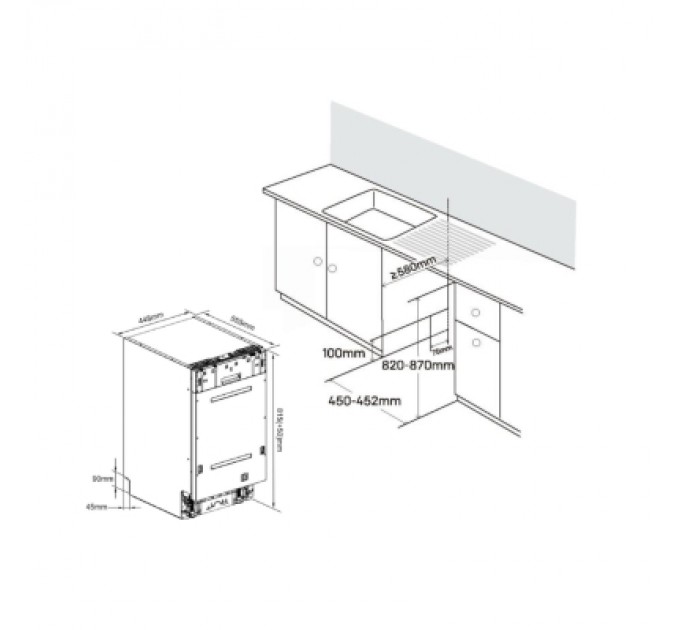 Edler Посудомийна машина Edler EBD-4525P