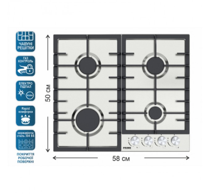 PRIME Technics Варочна поверхня PRIME Technics PGH 50016 FIXC