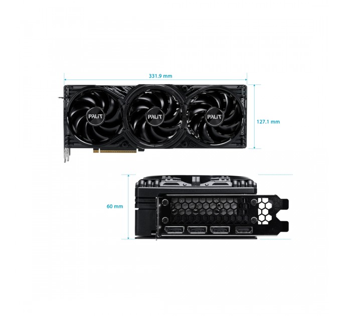 Palit Відеокарта GF RTX 5080 16GB GDDR7 GamingPro OC Palit (NE75080S19T2-GB2031A)