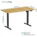 OfficePro Комп'ютерний стіл OfficePro ODE1470LWW Light Wood/White (ODE1470LWW)