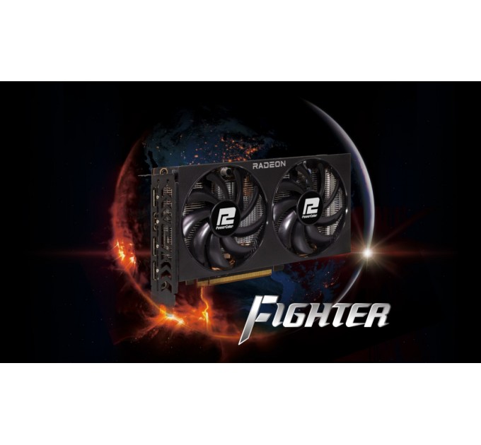 PowerColor Відеокарта AMD Radeon RX 7600 8GB GDDR6 Fighter PowerColor (RX 7600 8G-F)