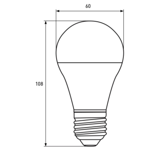 Eurolamp Лампочка Eurolamp LED A60 7W E27 3000K 220V акция 1+1 (MLP-LED-A60-07272(E))