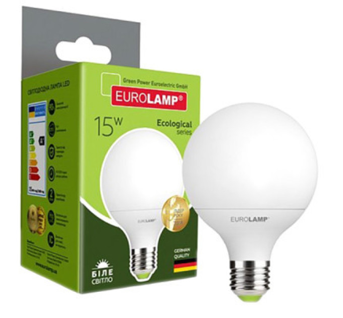 Eurolamp Лампочка Eurolamp LED G95 15W E27 4000K 220V (LED-G95-15274(P))