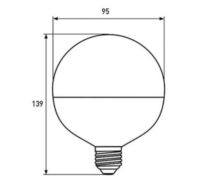 Eurolamp Лампочка Eurolamp LED G95 15W E27 4000K 220V (LED-G95-15274(P))