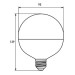 Eurolamp Лампочка Eurolamp LED G95 15W E27 4000K 220V (LED-G95-15274(P))