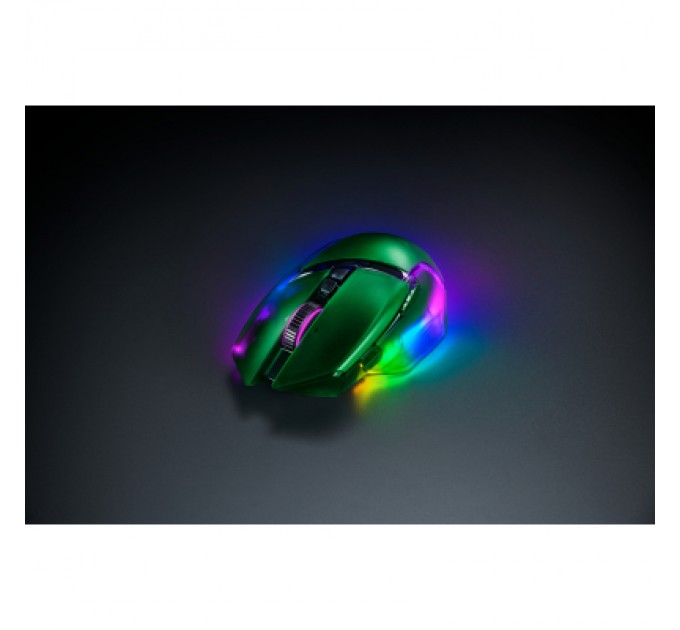 Razer Мишка Razer Basilisk V3 Pro 35K Wireless/Bluetooth/USB Phantom Green (RZ01-05240300-R3G1)