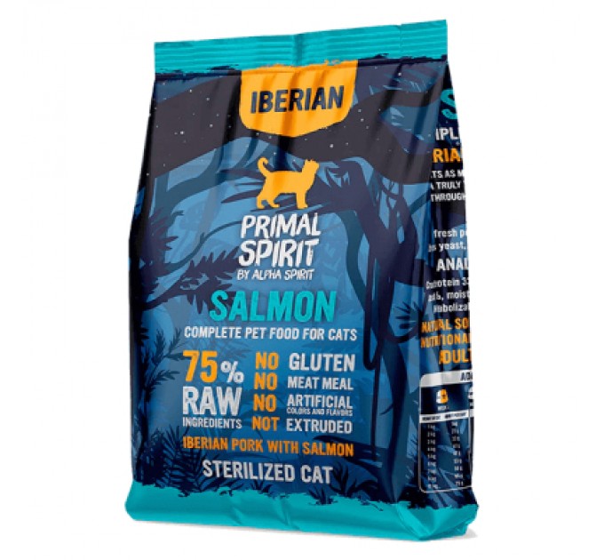 Alpha Spirit Сухий корм для кішок Alpha Spirit Primal Iberian Salmon 1 кг (8436586311469)