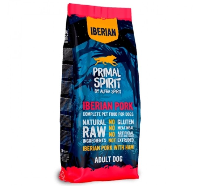 Alpha Spirit Сухий корм для собак Alpha Spirit Primal Iberian Pork 12 кг (8436586311407)