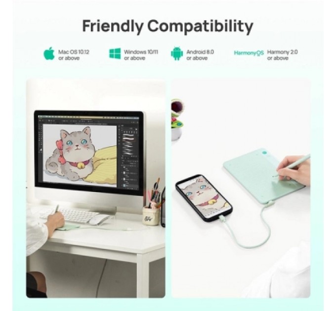 Parblo Графічний планшет Parblo Ninos NEO Green (NINOSNEO)
