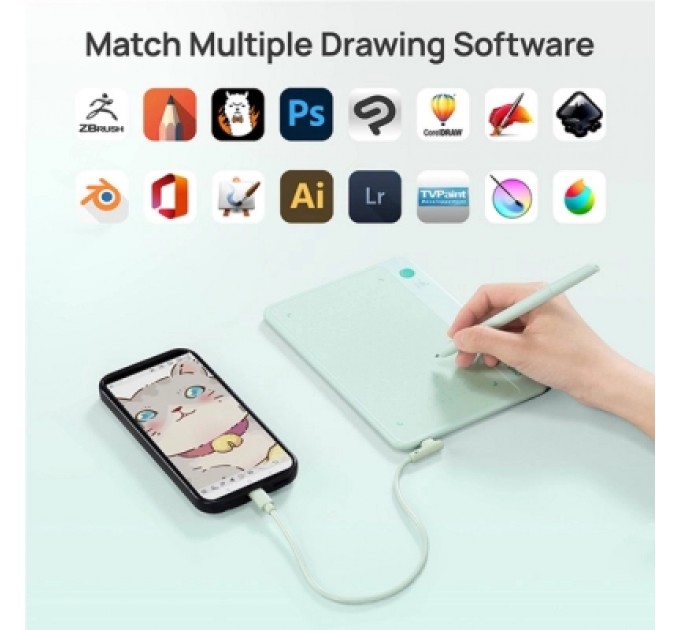 Parblo Графічний планшет Parblo Ninos NEO Green (NINOSNEO)