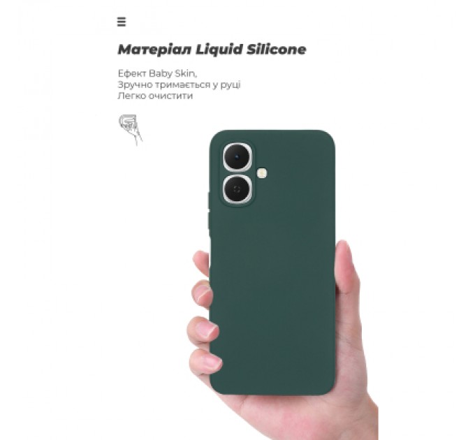 Armorstandart Чохол до мобільного телефона Armorstandart ICON Tecno Spark Go 2 4G Camera cover Dark Green (ARM88247)