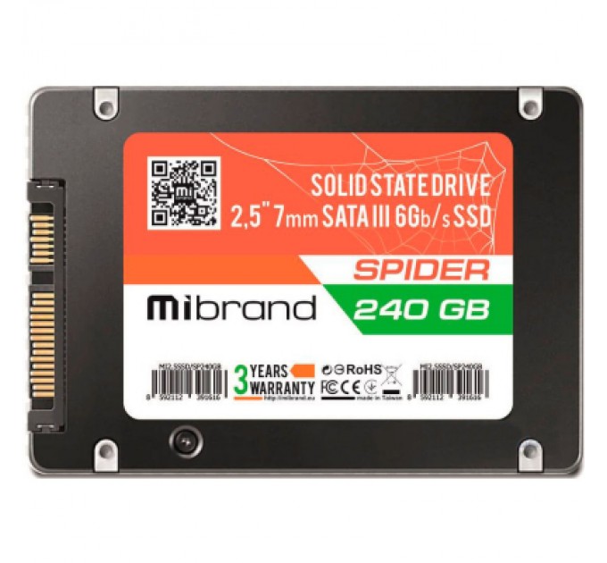 Mibrand Накопичувач SSD 2.5" 240GB Mibrand (MI2.5SSD/SP240GB)