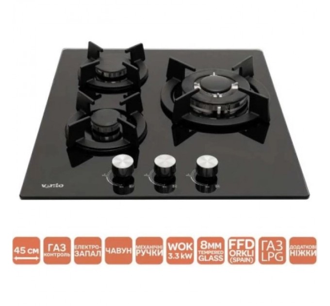 Ventolux Варочна поверхня Ventolux HG430 K7G CEST (BK)