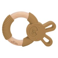 Прорізувач FreeON силіконовий зайчик, охра (49492)