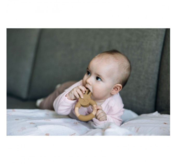 FreeON Прорізувач FreeON силіконовий зайчик, охра (49492)