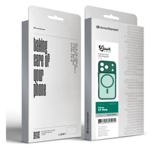 Armorstandart Чохол до мобільного телефона Armorstandart Lush MagCase Apple iPhone 17 Pro Dark Green (ARM87491)