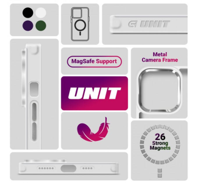 Armorstandart Чохол до мобільного телефона Armorstandart Unit MagCase Apple iPhone 17 Pro Matte Clear (ARM86291)