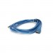 Voltronic Дата кабель USB 2.0 AM/AF 3.0m ferrite transparent blue Voltronic (YT-AM/AF-3.0TBL)