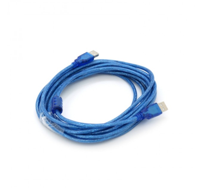 Ritar Дата кабель USB 2.0 AM/AM 5.0m blue Ritar (YT-AM/AM-5.0TBL)