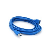 Дата кабель USB 3.0 AM/AF 3.0m blue Voltronic (YT-3.0AM\AF-3.0BL)