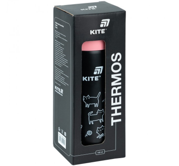Kite Термос Kite 500 мл, чорний (K25-1222-3)