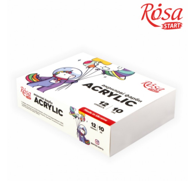 Rosa Акрилові фарби Rosa START Space Unicorn 12 x10 мл (4823098531067)