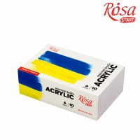 Акрилові фарби Rosa START Ukraine 6 x10 мл (4823098531050)