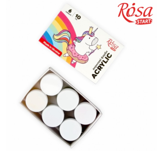 Rosa Акрилові фарби Rosa START Unicorn 6 x10 мл (4823098531029)