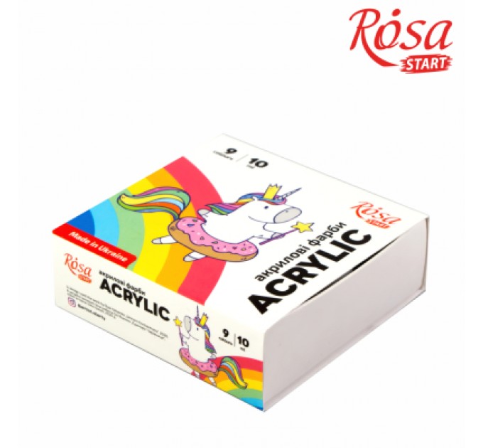 Rosa Акрилові фарби Rosa START Unicorn 9 x10 мл (4823098531012)