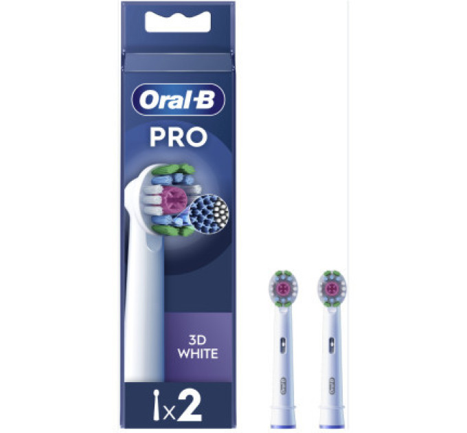 Oral-B Насадка для зубної щітки Oral-B Pro 3D White, 2 шт (8006540847183)