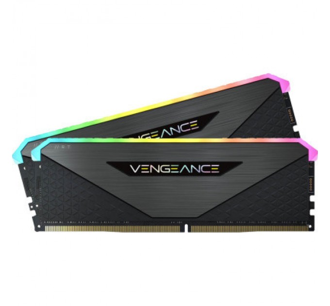 Corsair Модуль пам'яті для комп'ютера DDR4 32GB (2x16GB) 3600 MHz Vengeance RGB RT Black Corsair (CMN32GX4M2Z3600C18)